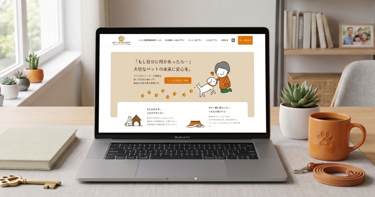 【制作事例】ペットライフサポート協会様 Webサイト制作